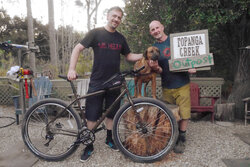 Adam picks up his new Rover Brown Surly Ogre and immediately rode with the shop ride