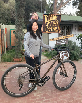 We're very excited for Andrew with her new Surly Ogre