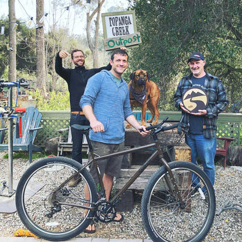 Another happy camper is going home with the awesome Surly Ogre Rover Brown