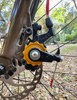 Paul component front brake for this custom Surly Ogre. Made in the USA and we love the quality and craftsmanship from Paul.