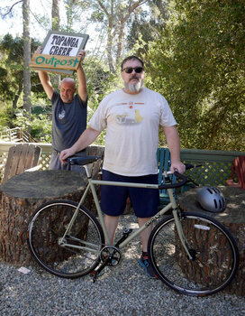 What a fun Surly Steamroller for Scott with Nitto stem, seatpost and handlebars