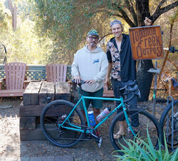 Surly Chlorine Dream Straggler with Surly 8-Pack Rack in front just large enough to hold a sixer.