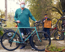 Teal blue is definitely Steve's favorite color! Glad he's found the bike of his dream.