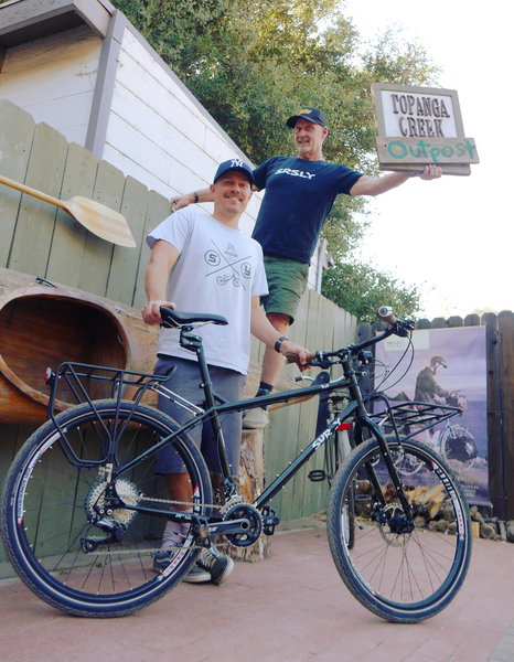 Here's one amazing custom Surly Troll with SON dynamo hub and lights for Scott