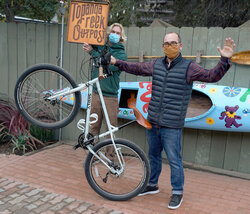 Mike's new Troll looks amazing with Brooks leather saddle