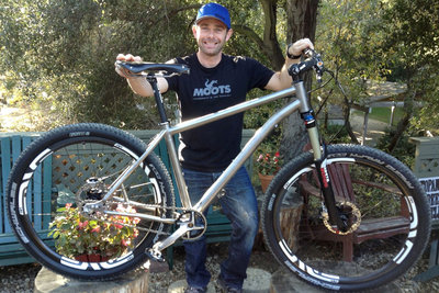 Robbie picks up his ultimate TCB Titanium 650b single speed donned in full Enve cockpit, Enve wheels, Shimano XTR and a Brooks Titanium Swallow. One amazing ride!