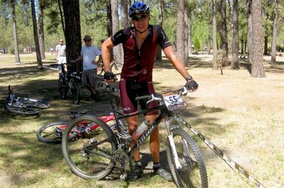 Ryan getting ready on his Niner for the 24 Hours of Adrenalin Race in Hurkey Creek