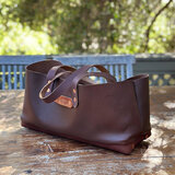 Topanga Creek Outpost leather organizer bag in black