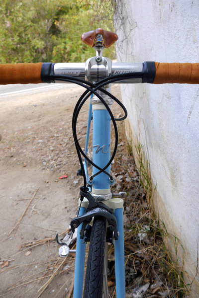 Front view of Larry's titanium Waterford